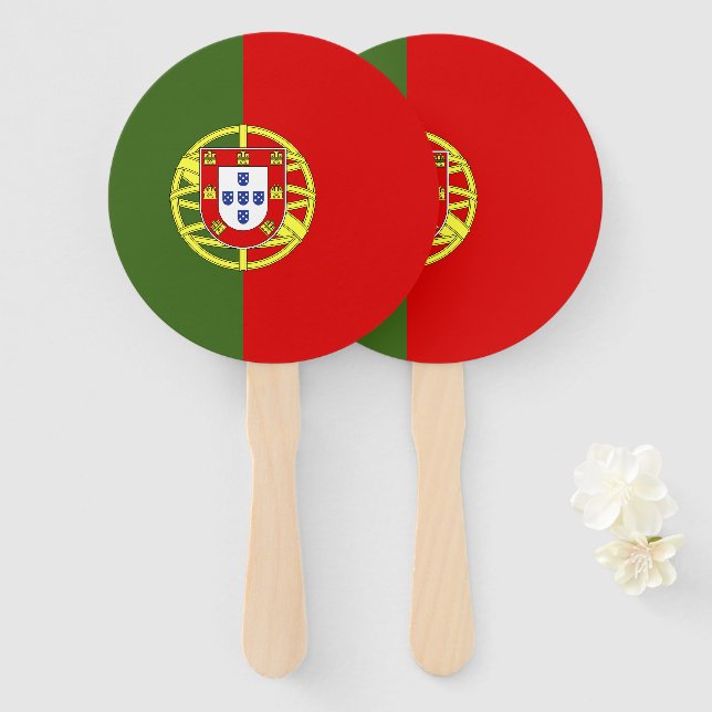 Leque pavilhão de Portugal (Frente e Verso)