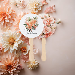 Leque Peach Fuzz Floral Wedding