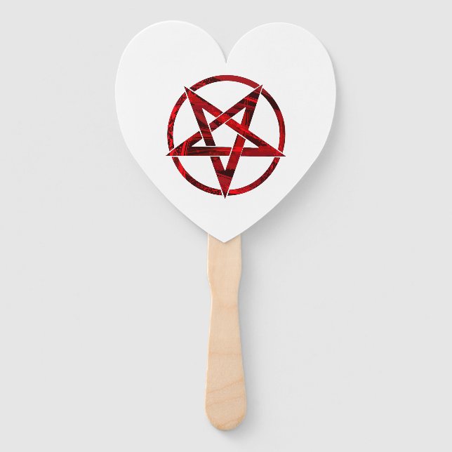 Leque Pentagrama do diabo vermelho (Frente)