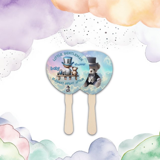 Leque Pequeno Chá de fraldas Cavalheiro | (Criador carregado)