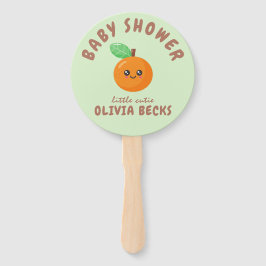 Leque Pequeno Chá de fraldas de Laranja Cutie