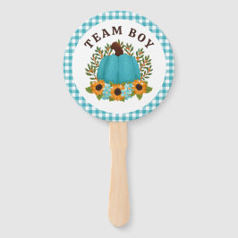 Leque Pequeno Sexo da Abóbora Reveja Menino ou Menina