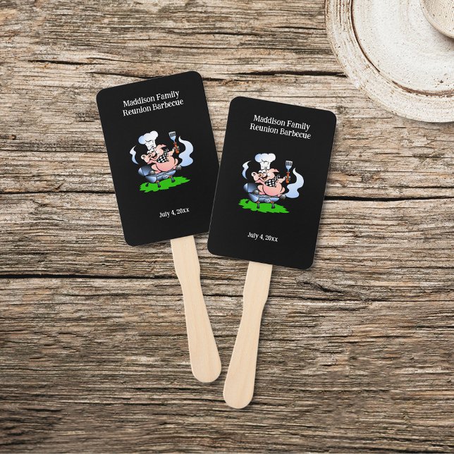 Leque Personalização de Churrasco de Reunião da Família  (Criador carregado)