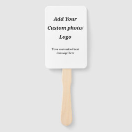 Leque personalizado adicione seu logotipo de foto ao seu