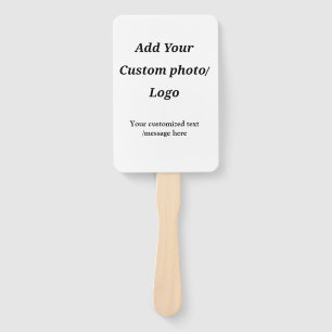 Leque personalizado adicione seu logotipo de foto ao seu