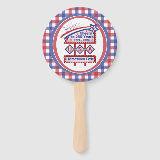 Leque Personalizado EUA 250 – Marquee Retro Patriótico