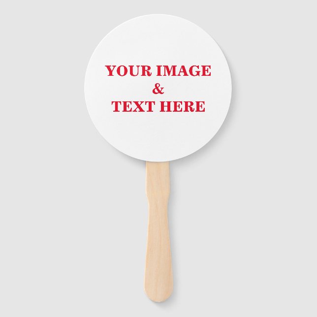 Leque Personalizado Personalizado Sua Própria Fotografia (Frente)