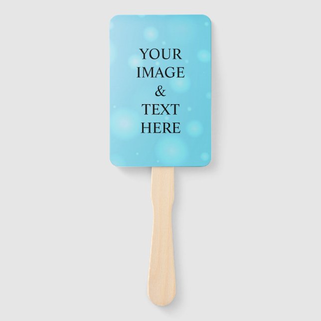 Leque Personalizado Personalizado Sua Própria Fotografia (Frente)