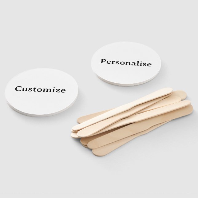Leque   personalizar simples personalizado Montado  (Desmontado)