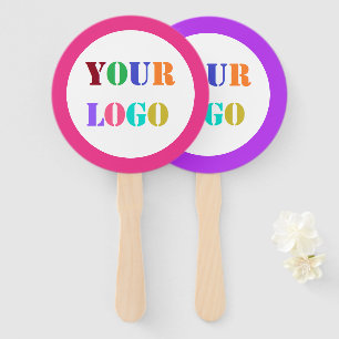 Leque Personalize seu ventilador de mão comercial do log