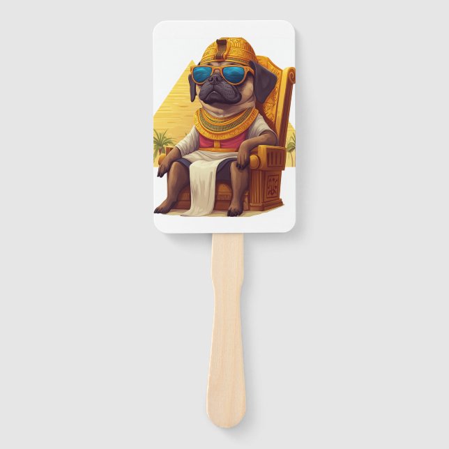 Leque Pharaoh Pug � Ancient Egypt Dog (Frente)