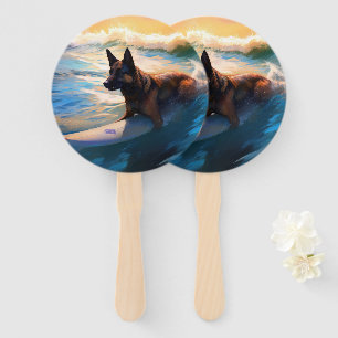 Leque Pintura Belga de Surfe em Praia