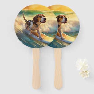 Leque Pintura de Surf da Praia Beagle