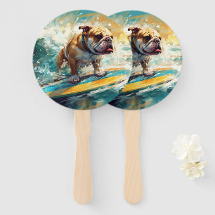 Leque Pintura de Surf da Praia do Bulldog