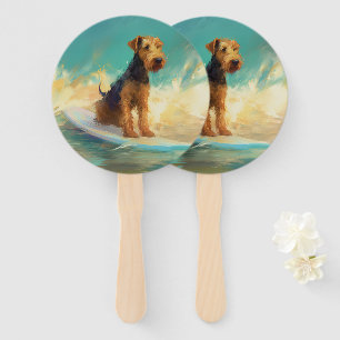 Leque Pintura para surfar na praia de Airedale