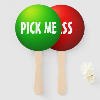 Leque Placa de Paddle do Jogo de Sala de Aula Pick Me Pa