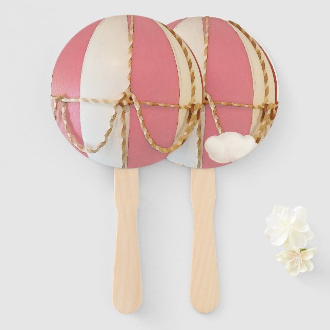 Leque Podemos Esperar! Chá de Bebê (Frente e Verso)