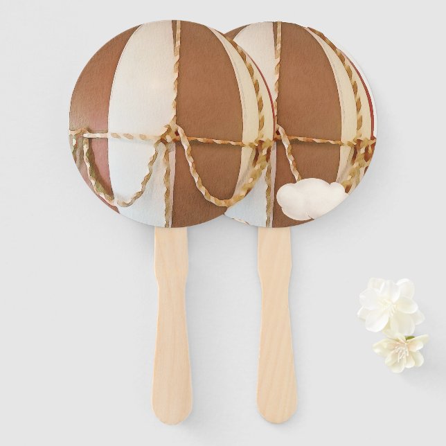 Leque Podemos Esperar! Ventilador da mão do chá de frald (Frente e Verso)