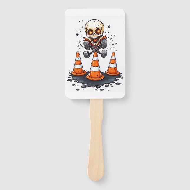 Leque Pogo Bones � Esqueleto Louco em Movimento (Frente)