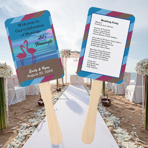 Leque Praia de pássaro de Festa de casamento de Vamos e