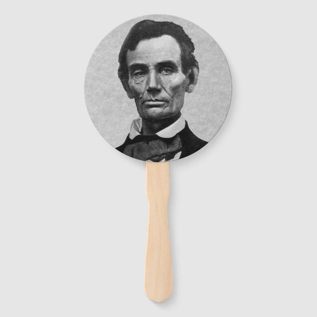 Leque Presidente Abraham "Abe" Lincoln Portrait (Frente)