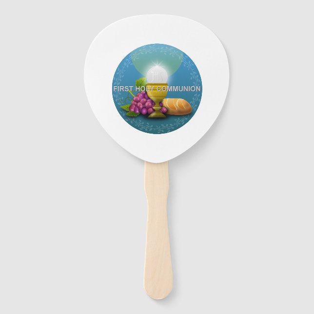 Leque Primeira Comunhão Sagrada - 1 (Frente)