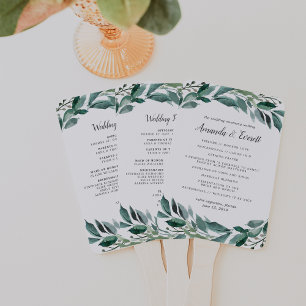 Leque Programa Abundant Foliage Wedding