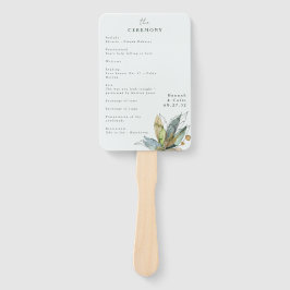 Leque Programa Azul Verde para o Jardim Romântico das Vi