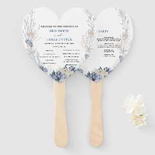 Leque Programa Boho Beach Destination Hampton Wedding