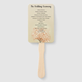 Leque Programa Coral Heart Leaf Tree Weding