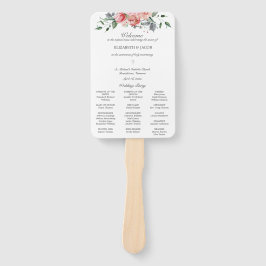 Leque Programa de Casamento Católico de Elizabeth com Ma