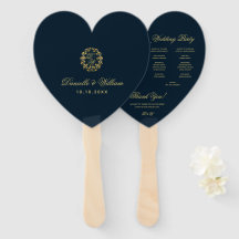 Programa de Casamento com Monograma em Grinalda Do