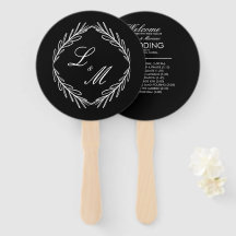 Programa de Casamento com Ramalhete de Letra Monog