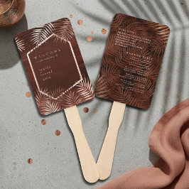 Leque Programa de Casamento Copper Sunset ID1323