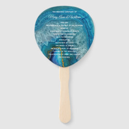 Leque Programa de Casamento de Agata Azul