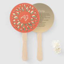 Programa de Casamento de Coral Dourado