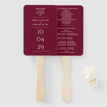 Programa de Casamento de Data Especial Vermelho Bo