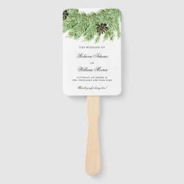 Leque Programa de Casamento de Pinus de inverno