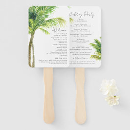Leque Programa de Casamento de Praia da Árvore de Waterc