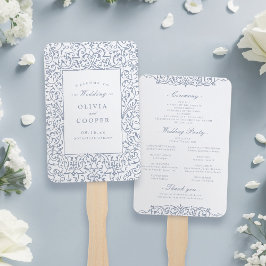 Leque Programa de Casamento de Quadros do Ornamentado Du