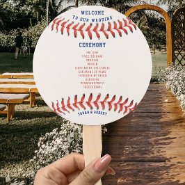 Leque Programa de Casamento do Esporte do Baseball
