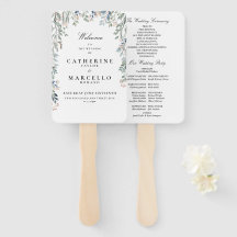 Programa de Casamento Elegante com Cascata Floral