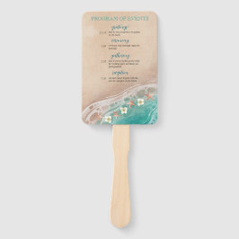 Leque Programa de Casamento em Praia da Aquarela Sonhos