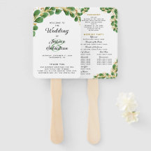 Programa de Casamento Eucalyptus Elegante White Em