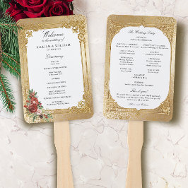 Leque Programa de Casamento Floral de Natal para a Opulê