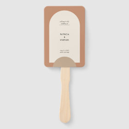 Leque Programa de Casamento Geométrico do Arch Modern Bo