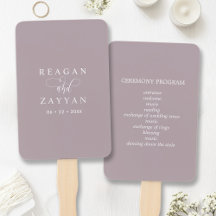 Programa de Casamento Minimalista Lavanda Empoeira
