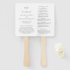 Leque Programa de Casamento Moderno e Elegante