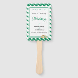 Leque Programa de Casamento Personalizado de Escrituras 