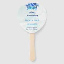 Programa de Casamento Personalizado de Flor Azul E